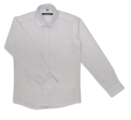 Рубашка д/мальчика белая А7 длинный рукав р.29-36 х/б (ПРОДАЖА УПАКОВКАМИ ПО 4 ШТ)