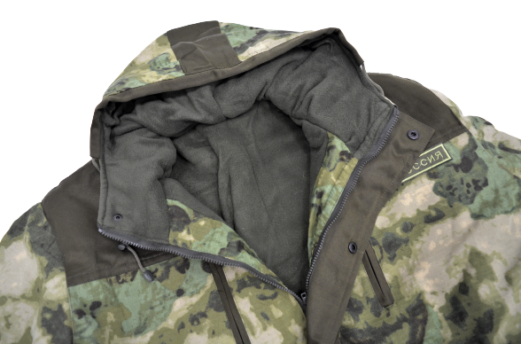 Костюм мужской КАМУФЛЯЖ (куртка+комбинезон) горка синтепон на флисе, плотный, зима фото 2