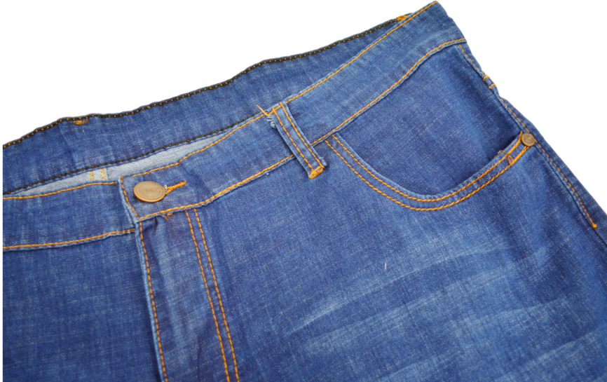 Бриджи мужские MERSH 040 (р.34-44) джинсовые, синие, с отворотом фото 5