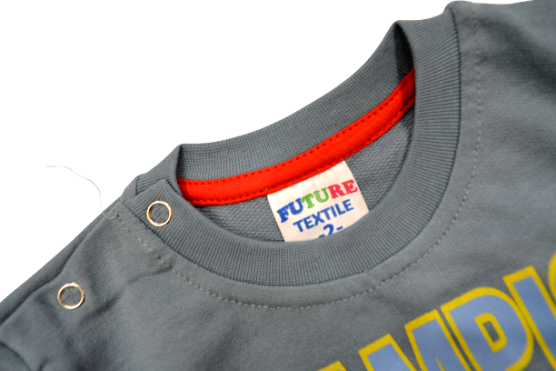 Свитшот детский 2-5 футер кнопка на плече FUTURE Kirpi (ПРОДАЖА УПАКОВКАМИ ПО 4ШТ) фото 4