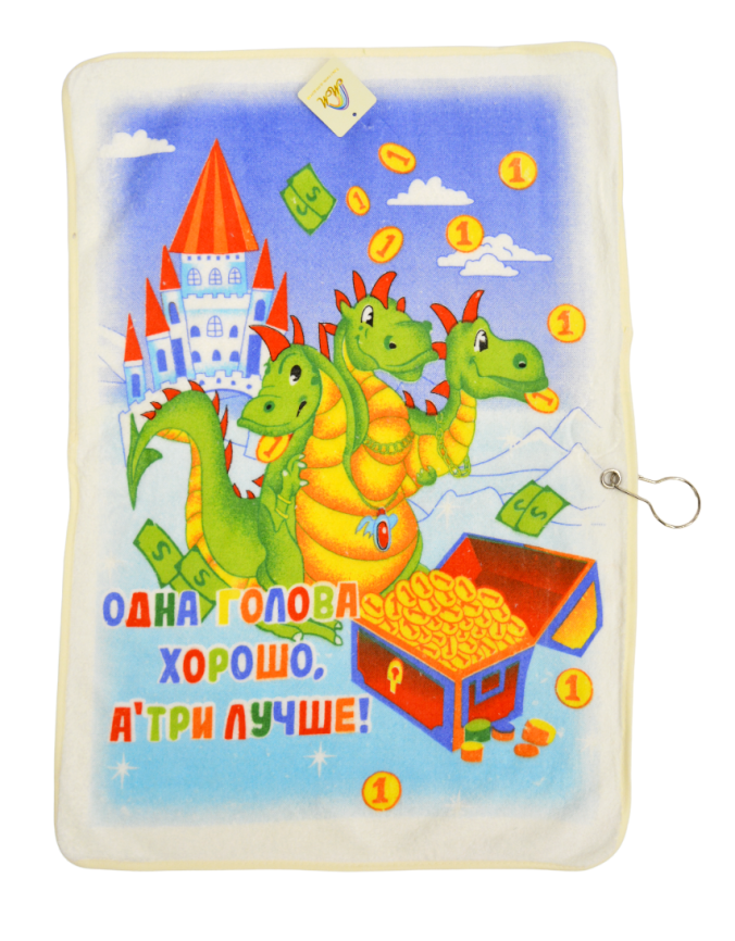 Салфетка д/уборки 40*60 микрофибра с карабином №JZ12 Дракон НГ (ПО 12ШТ) фото 4