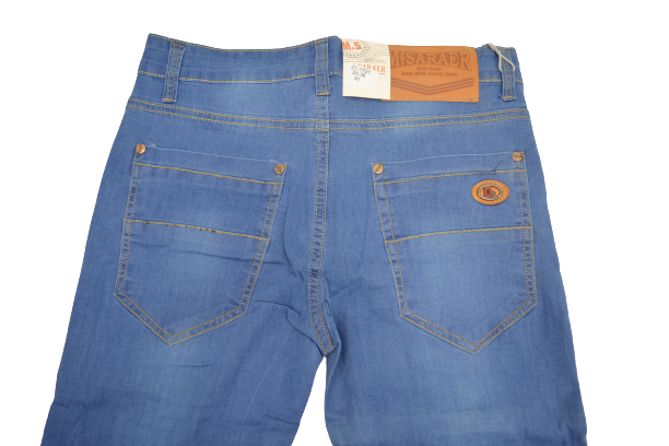  Джинсы мужские M.SARAER 1721 р.29-38 темно-голубые, зауженные Л (упаковками) фото 4