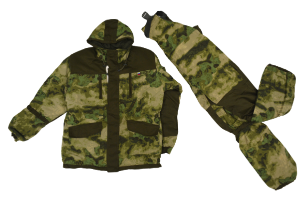 Костюм мужской КАМУФЛЯЖ (куртка+комбинезон) горка синтепон на флисе, плотный, зима фото 1