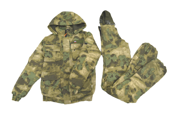 Костюм мужской КАМУФЛЯЖ (куртка+комбинезон) TADIOR на флисе/карманы, зима фото 1